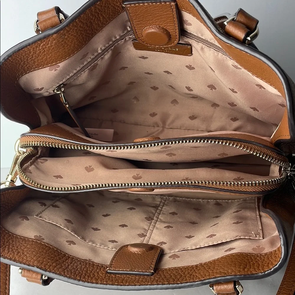Kate Spade Jackson Brown Leather Satchel